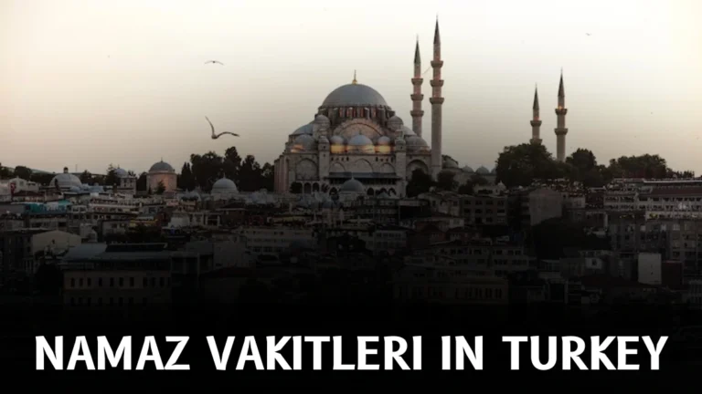 Türkiye'de Namaz Vakitleri